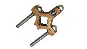 Cobre Bronce Ground Rod Abrazaderas